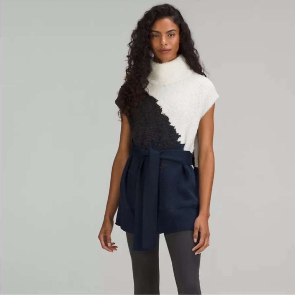 Lululemon ombré knit sweater poncho style, size 6, NWOT